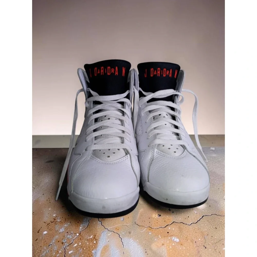 Air Jordan 7 Retro White Infrared Basketball Shoes CU9307-160 Mens 10.5